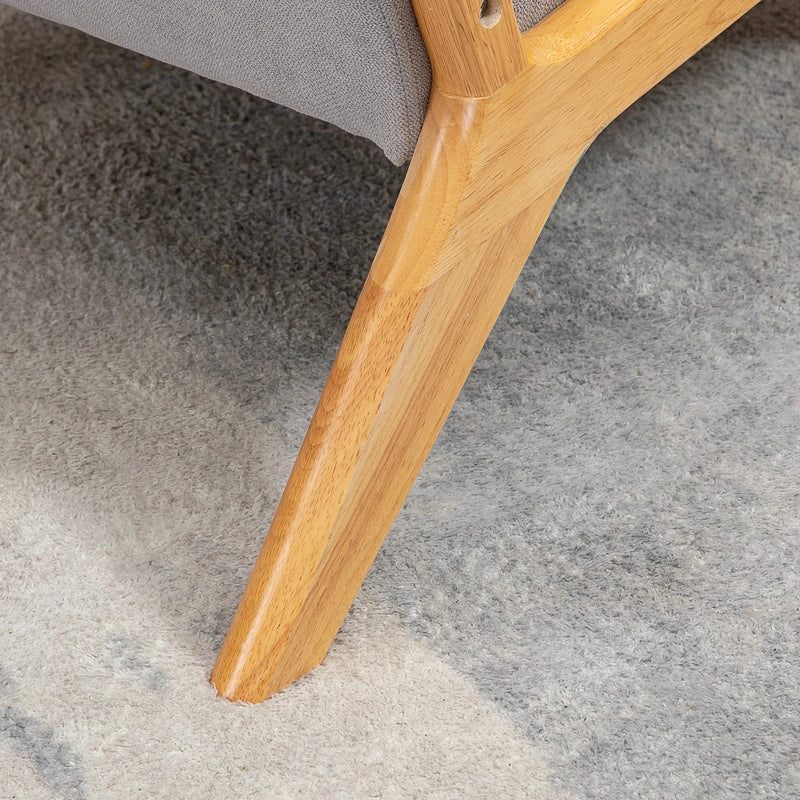 Aosom Chair Velvet Fabric Lounge Chair - Available in 2 Colours