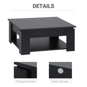 Aosom Coffee Table 2-Tier Simple Modern Coffee Table - Available in 2 Colours