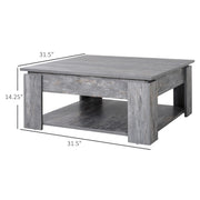 Aosom Coffee Table 2-Tier Simple Modern Coffee Table - Available in 2 Colours