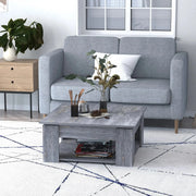 Aosom Coffee Table 2-Tier Simple Modern Coffee Table - Available in 2 Colours
