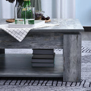 Aosom Coffee Table 2-Tier Simple Modern Coffee Table - Available in 2 Colours