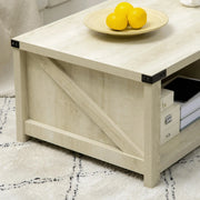 Aosom Coffee Table Coffee Table with Drawer And Open Storage Shelf - Available in 3 Colours
