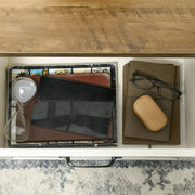 Aosom Coffee Table Coffee Table with Drawer And Open Storage Shelf - Available in 3 Colours