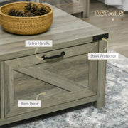 Aosom Coffee Table Coffee Table with Drawer And Open Storage Shelf - Available in 3 Colours