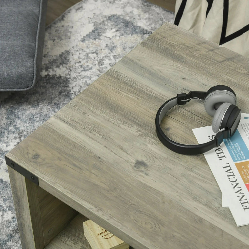 Aosom Coffee Table Coffee Table with Drawer And Open Storage Shelf - Available in 3 Colours