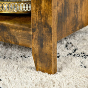 Aosom Coffee Table Lift Top Coffee Table with Hidden Storage Compartment and Open Shelves - Available in 5 Colours