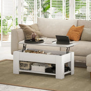 Aosom Coffee Table Lift Top Coffee Table with Storage and Shelf - Available in 2 Colours