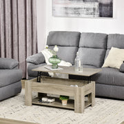 Aosom Coffee Table Lift Top Coffee Table with Storage and Shelf - Available in 2 Colours