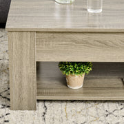 Aosom Coffee Table Lift Top Coffee Table with Storage and Shelf - Available in 2 Colours