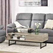 Aosom Coffee Table Modern Lift Top Coffee Table with Hidden Storage and Metal Frame - Available in 2 Colours
