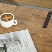 Aosom Coffee Table Rustic Coffee Table With Steel Hairpin Legs in Natural Wood