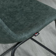 Aosom Counter Stool Counter Bar Stools With Vintage Faux Leather (Set of 2) - Available in 5 Colours