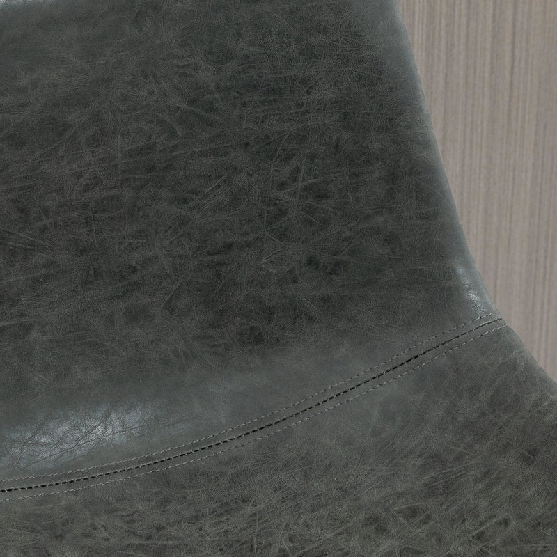 Aosom Counter Stool Counter Bar Stools With Vintage Faux Leather (Set of 2) - Available in 5 Colours