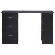 Aosom Desk Computer Office Desk With 3 Shelves and 3 Storage Drawers - Available in 3 Colours
