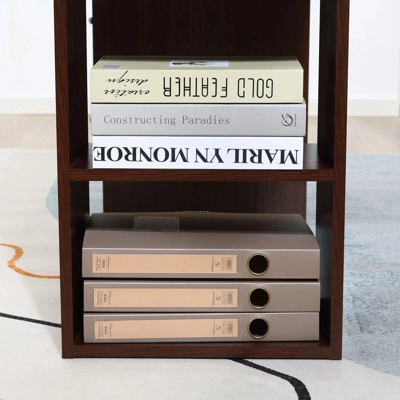 Aosom Desk Computer Office Desk With 3 Shelves and 3 Storage Drawers - Available in 3 Colours