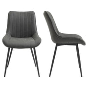Aosom Dining Chair Faux Leather Upholstered Dining Chair (Set of 2) - Available in 2 Colours