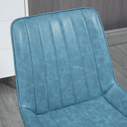 Aosom Dining Chair Faux Leather Upholstered Dining Chair (Set of 2) - Available in 2 Colours