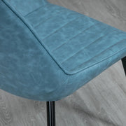 Aosom Dining Chair Faux Leather Upholstered Dining Chair (Set of 2) - Available in 2 Colours