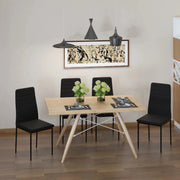 Aosom Dining Chair High Back Dining Chairs With Upholstered Faux Leather (Set of 4) - Available in 3 Colours