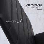 Aosom Dining Chair High Back Dining Chairs With Upholstered Faux Leather (Set of 4) - Available in 3 Colours