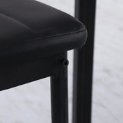 Aosom Dining Chair High Back Dining Chairs With Upholstered Faux Leather (Set of 4) - Available in 3 Colours