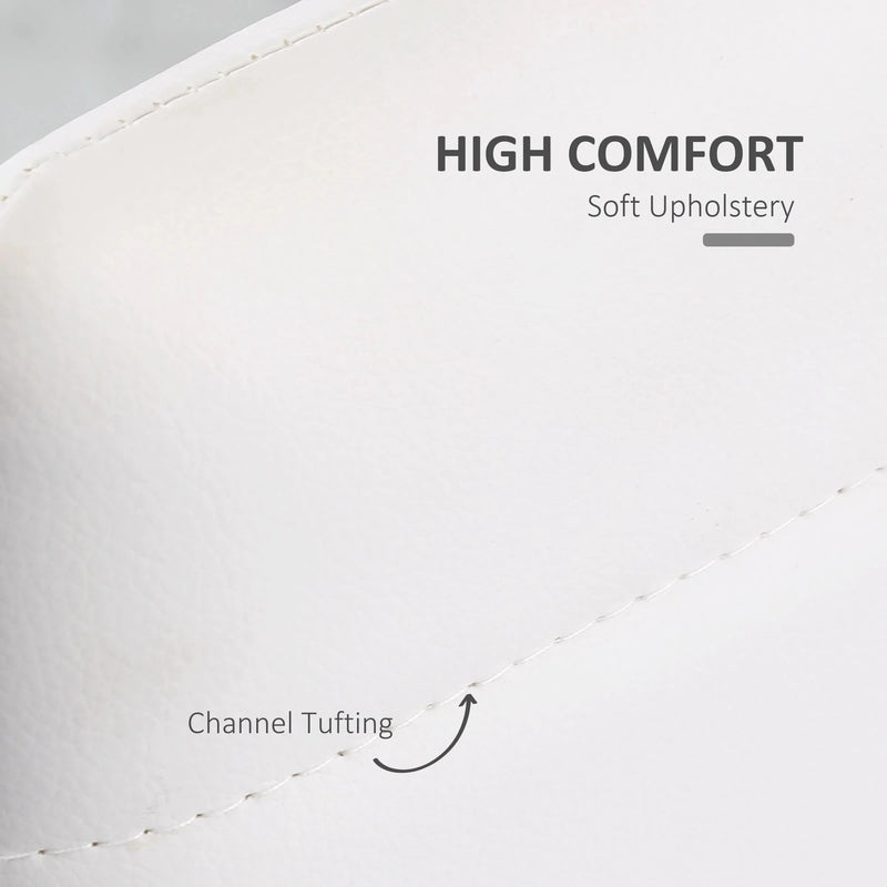 Aosom Dining Chair High Back Dining Chairs With Upholstered Faux Leather (Set of 4) - Available in 3 Colours