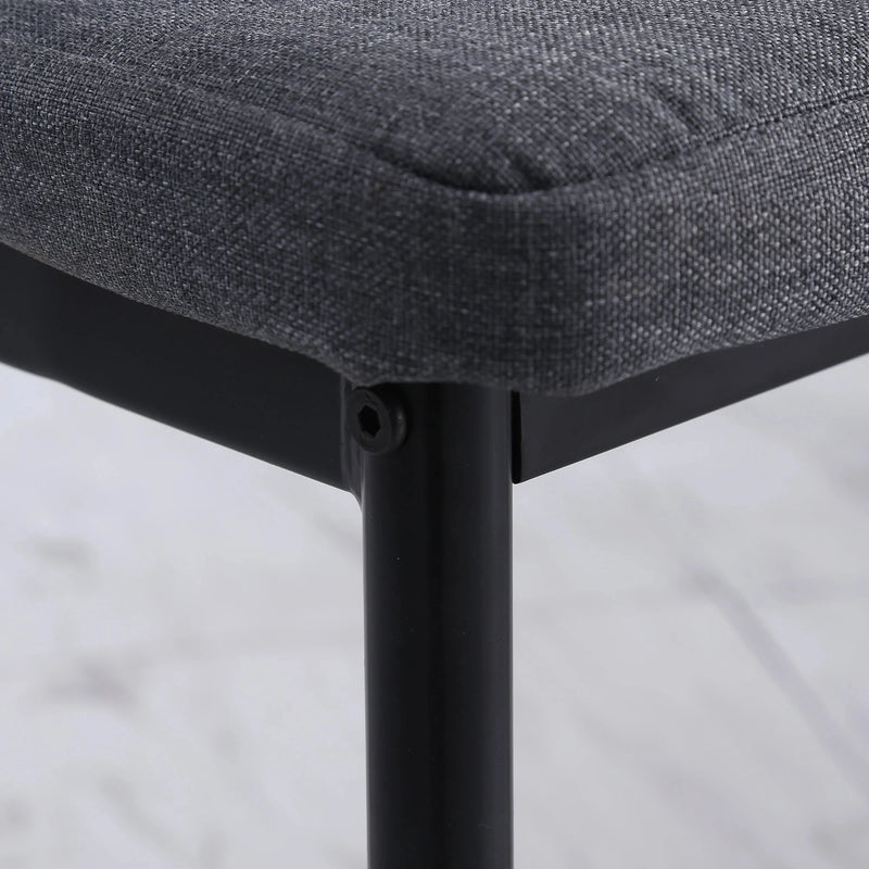 Aosom Dining Chair High Back Dining Chairs With Upholstered Faux Leather (Set of 4) - Available in 3 Colours