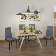 Aosom Dining Chair High Back Dining Chairs With Upholstered Faux Leather (Set of 4) - Available in 3 Colours