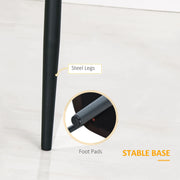 Aosom Dining Chair Modern Dining Chairs With Faux Leather and Metal Legs (Set of 2) - Available in 6 Colours