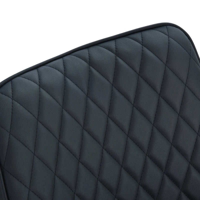 Aosom Dining Chair Modern Dining Chairs With Faux Leather and Metal Legs (Set of 2) - Available in 6 Colours