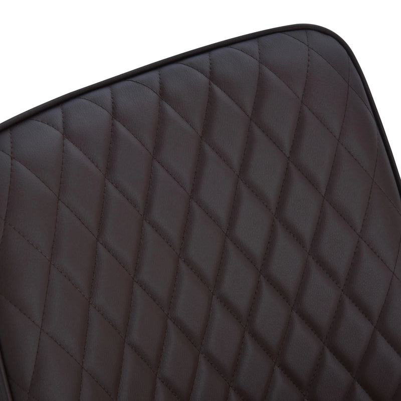 Aosom Dining Chair Modern Dining Chairs With Faux Leather and Metal Legs (Set of 2) - Available in 6 Colours