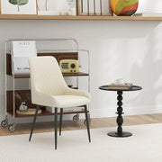 Aosom Dining Chair Modern Dining Chairs With Faux Leather and Metal Legs (Set of 2) - Available in 6 Colours