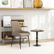 Aosom Dining Chair Modern Dining Chairs With Faux Leather and Metal Legs (Set of 2) - Available in 6 Colours