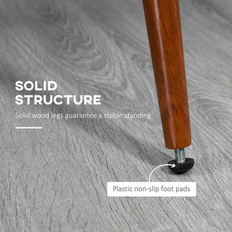 Aosom Dining Chair Tufted Faux Leather Upholstered Dining Chairs (Set of 2) - Available in 2 Colours