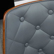 Aosom Dining Chair Tufted Faux Leather Upholstered Dining Chairs (Set of 2) - Available in 2 Colours