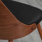 Aosom Dining Chair Tufted Faux Leather Upholstered Dining Chairs (Set of 2) - Available in 2 Colours