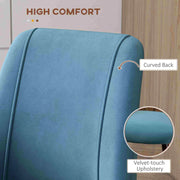 Aosom Dining Chair Upholstered Velvet Accent Dining Chairs (Set of 4) - Available in 4 Colours