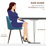 Aosom Dining Chair Upholstered Velvet Accent Dining Chairs (Set of 4) - Available in 4 Colours