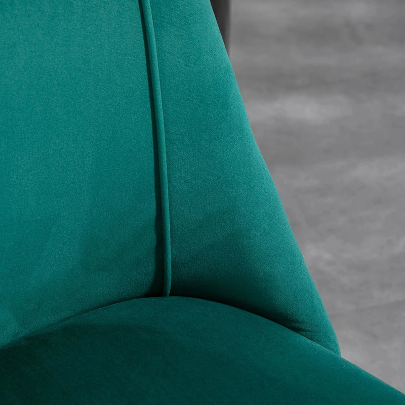 Aosom Dining Chair Upholstered Velvet Accent Dining Chairs (Set of 4) - Available in 4 Colours
