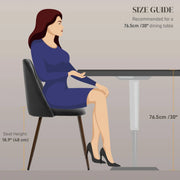 Aosom Dining Chair Upholstered Velvet Accent Dining Chairs (Set of 4) - Available in 4 Colours