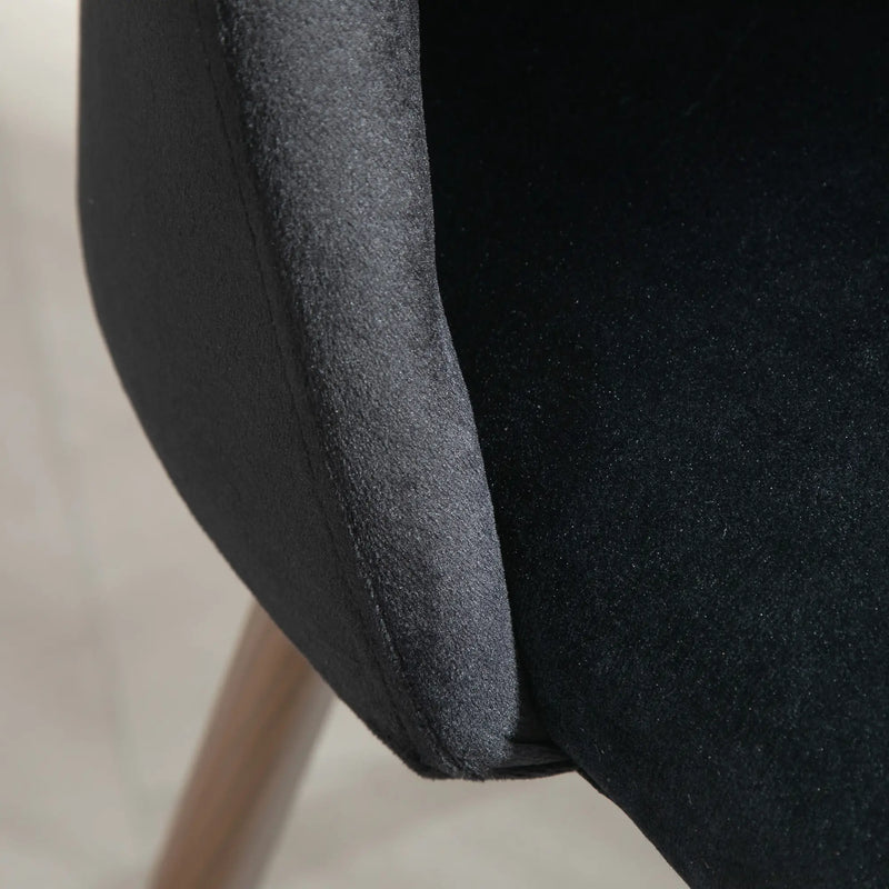 Aosom Dining Chair Upholstered Velvet Accent Dining Chairs (Set of 4) - Available in 4 Colours