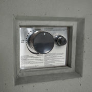 Aosom Fire Pit 40" Concrete Outdoor Patio Square Propane Fire Pit Table with Tank Holder - Available in 2 Colours