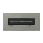 Aosom Fire Pit 56" Iron Outdoor Patio Rectangular Propane Fire Pit Table with Tank Holder - Available in 2 Colours