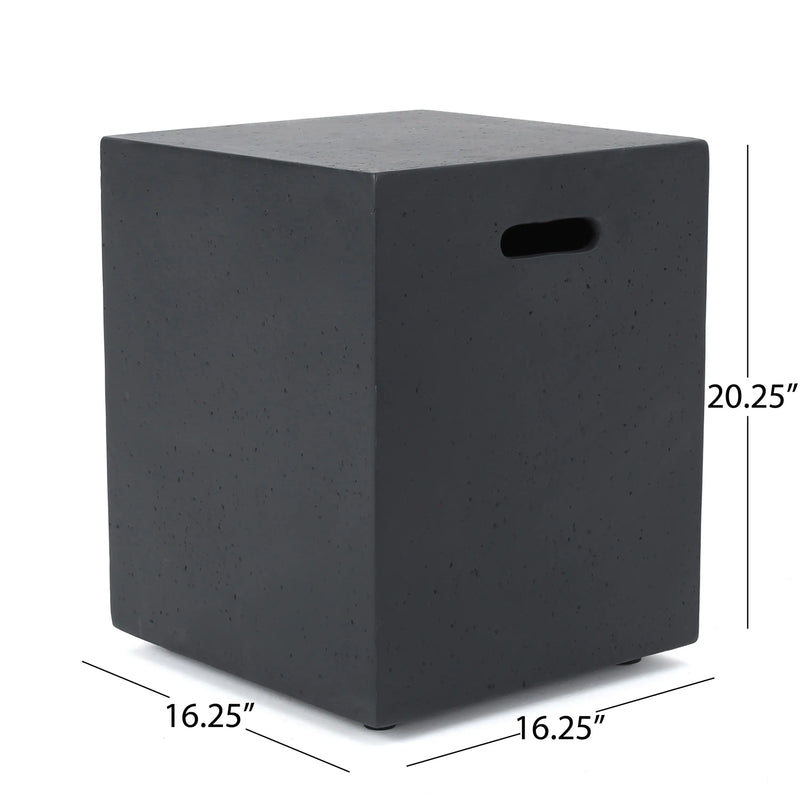 Aosom Fire Pit 56" Iron Outdoor Patio Rectangular Propane Fire Pit Table with Tank Holder - Available in 2 Colours