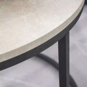 Aosom Nesting Table Modern Nesting Coffee Tables (Set of 2) - Available in 3 Colours