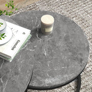 Aosom Nesting Table Modern Nesting Coffee Tables (Set of 2) - Available in 3 Colours