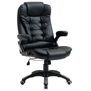 Aosom Office Chair Black Executive High Back Faux Leather Office Chair with Swivel Seat and Adjustable Height - Available in 2 Colours