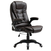 Aosom Office Chair Executive High Back Faux Leather Office Chair with Swivel Seat and Adjustable Height - Available in 2 Colours