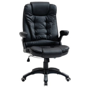 Aosom Office Chair Executive High Back Faux Leather Office Chair with Swivel Seat and Adjustable Height - Available in 2 Colours