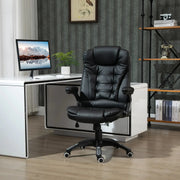 Aosom Office Chair Executive High Back Faux Leather Office Chair with Swivel Seat and Adjustable Height - Available in 2 Colours